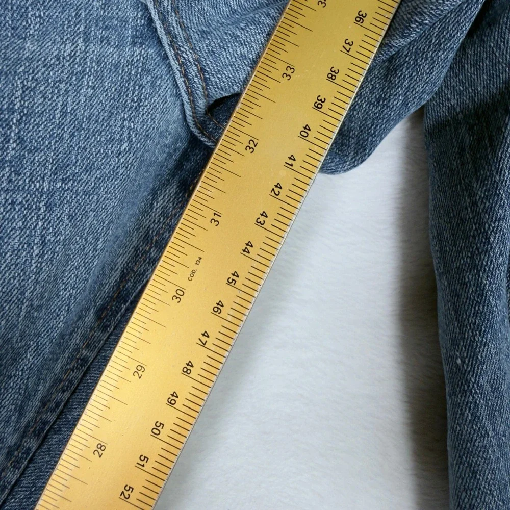 Wrangler‎ Jeans Mens Blue Denim Western Cowboy Straight Leg Size 34x31 - Picture 5 of 8